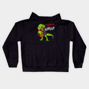 Vampire Lugosi Halloween T Rex Dinosaur Dracula Kids Hoodie